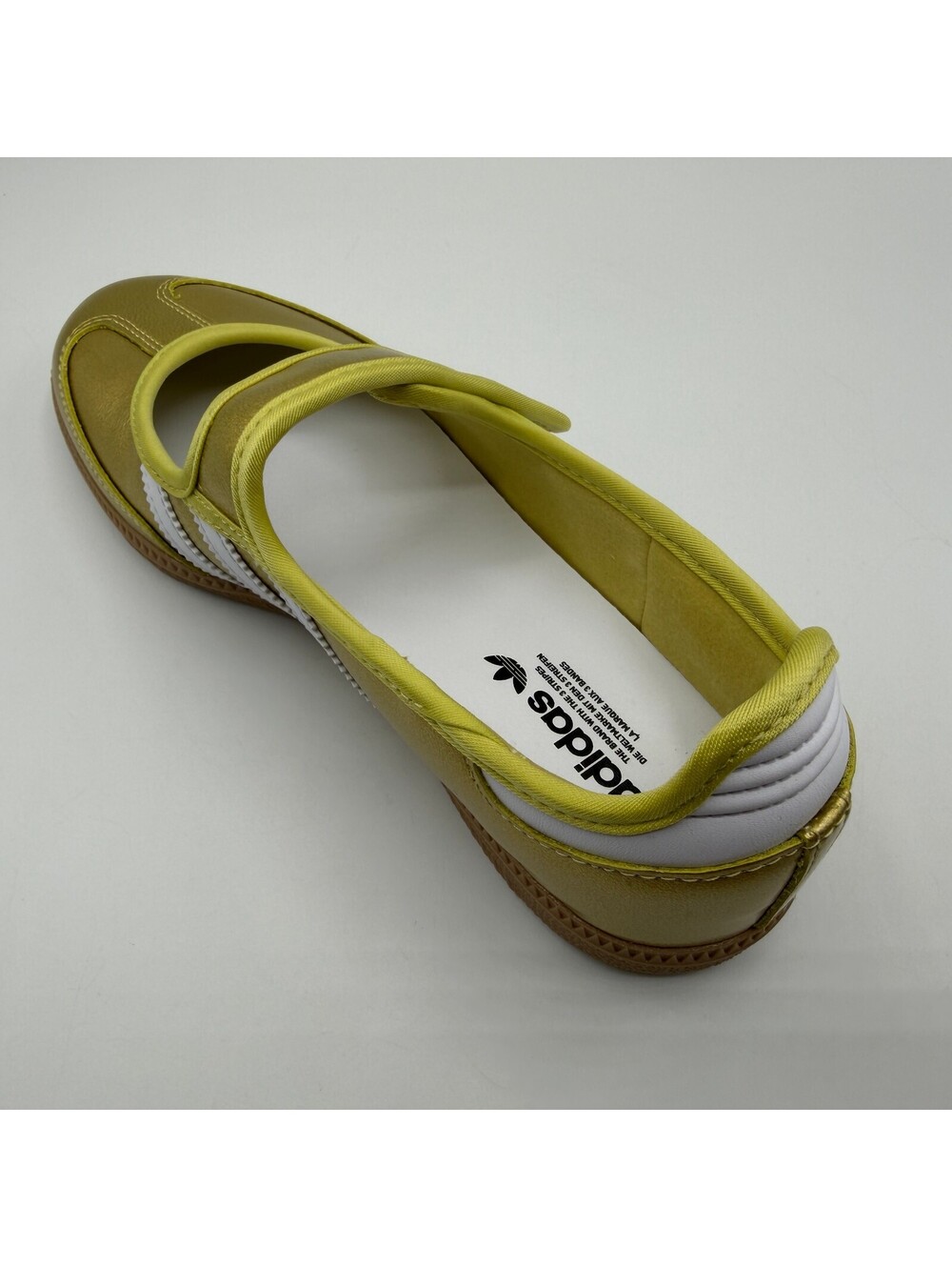 adidas Samba Jane Gold Metallic White Hook & Loop Low Top Sneaker IH6599 Size 7 - Picture 10 of 13